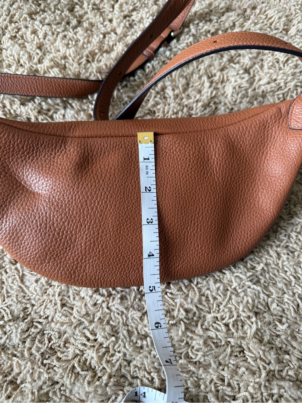 kate spade Brown Pebbled Leather Crossbody Belt Bag - Picture 2 of 9